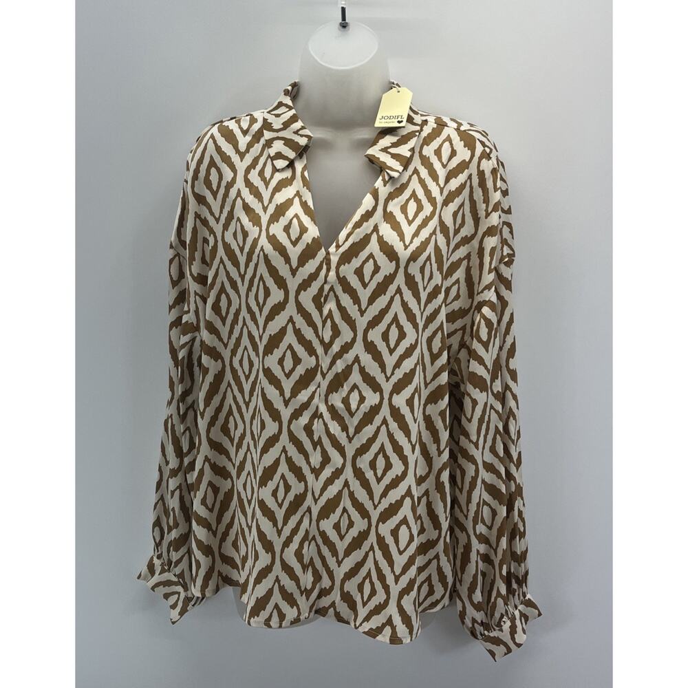 Jodifl Los Angeles Peasant Bohemian Blouse Ruffles NWT Medium